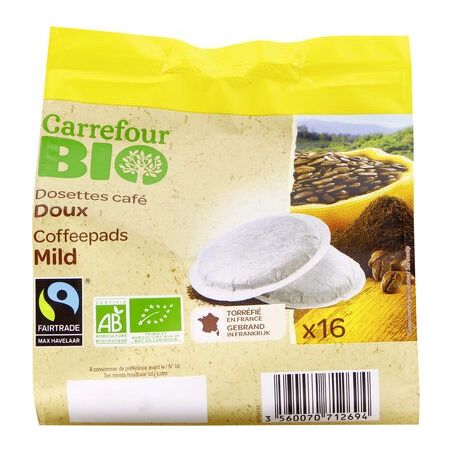 Carrefour Bio 16X Dos Cafe Doux Crf Agir