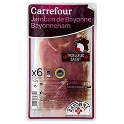 Carrefour 100G Jambon De Bayonne X6 Tranches Crf