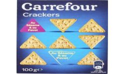 Carrefour 100G Crackers Pavot/Sésame Crf