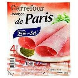 Crf Cdm 160G Jambon De Paris Réduit En Sel X4 Tranches