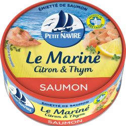Petit Navire Miettes De Saumon Citron & Thym : La Boite 110G