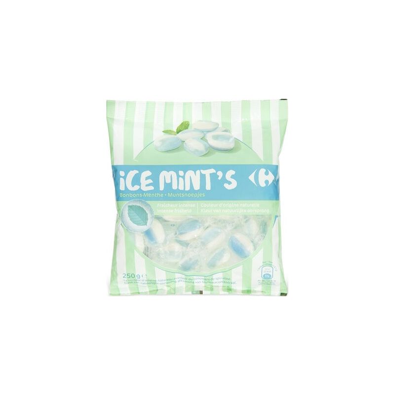 Crf Cdm 250G Sachet Bonbons Menthe Striée