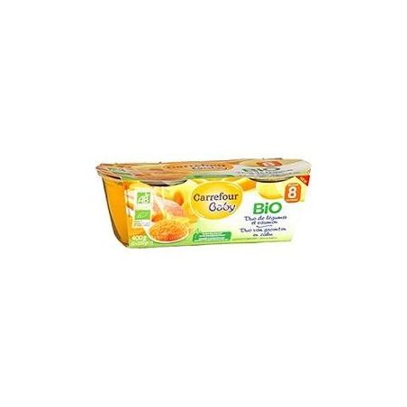 Carrefour Baby 2X200G Bol Car/Pdt/Sau.Bio Crf