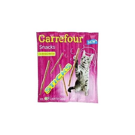 Carrefour 6X5G Batons Pour Chats Au Saumon Crf