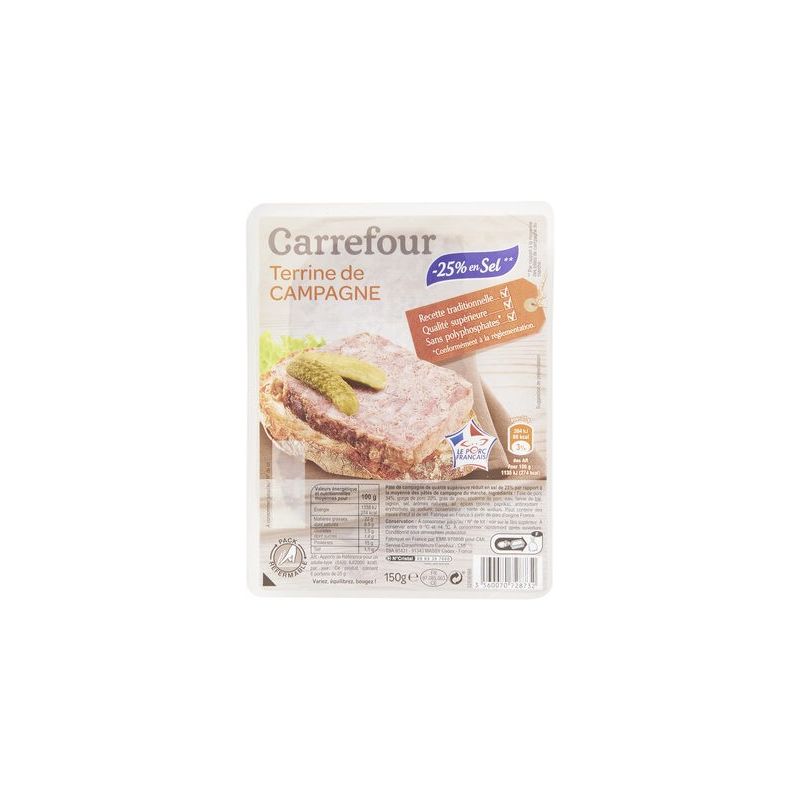 Carrefour 150G Terrine De Camp. Tsr Crf