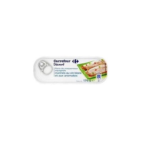 Pp Blanc 1/4 Filets De Maquereaux Au Vin Et Aromates