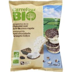 Carrefour Bio 60G Mini Galettes De Riz Au Chocolat Et Coco Crf