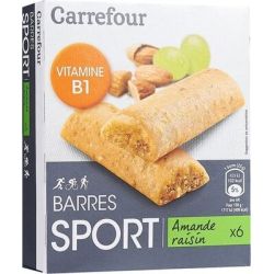 Carrefour 150G Barres Amandes/Raisins Crf