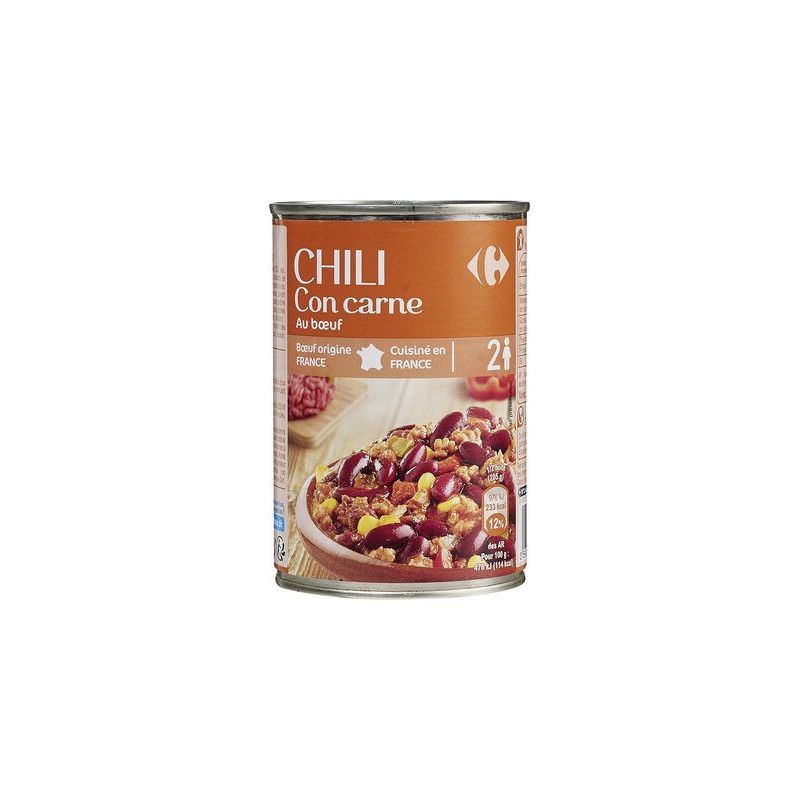 Crf Cdm 1/2 Chili Con Carne Carrefour