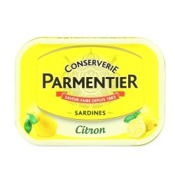 Parmentier Sardine Huile Tournesol Et Citron Boîte 1/6 - 135G Net 95G Égoutté