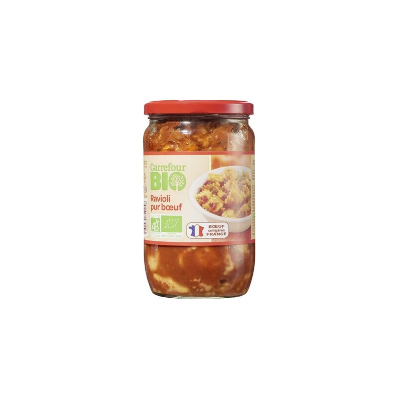 Carrefour Bio 650G Ravioli Boeuf Crf