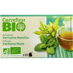Carrefour Bio X20 Infusion Verveine Menthe Crf