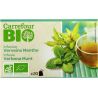 Carrefour Bio X20 Infusion Verveine Menthe Crf