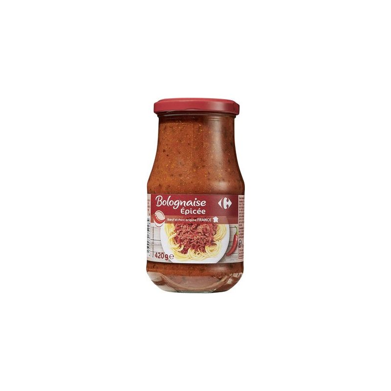 Carrefour 420G Sce Bolognaise Epicee Crf