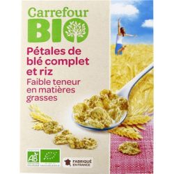 Carrefour Bio 300G Céréales Pétales De Blé & Riz Crf