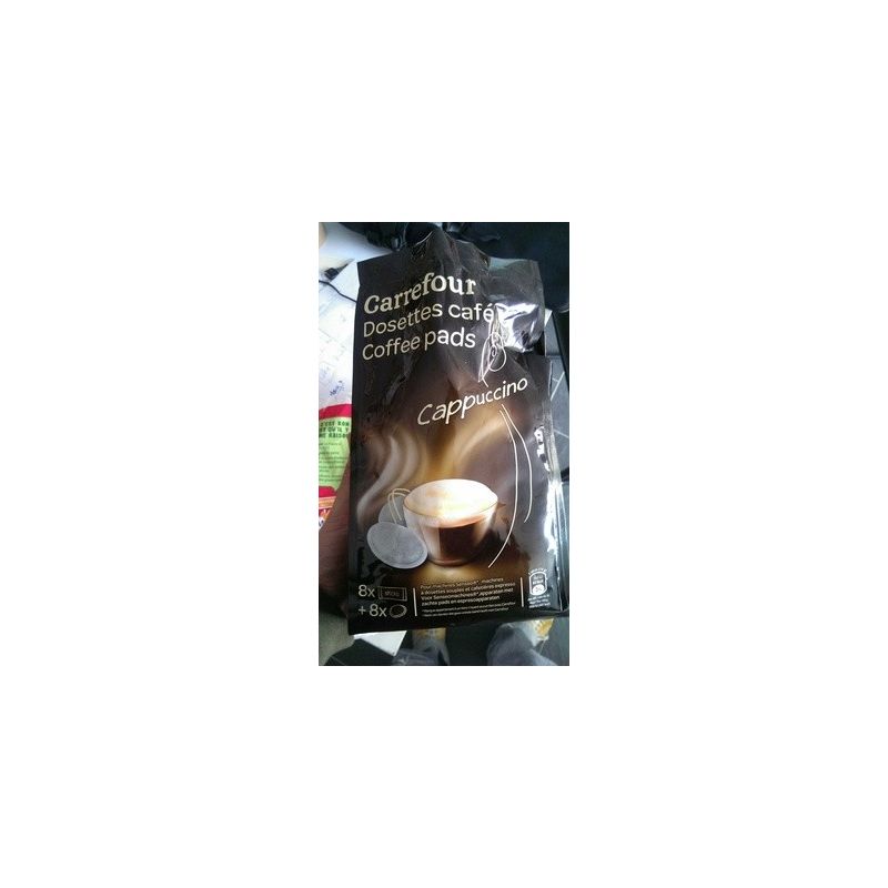 Carrefour 168G Dosettes De Café Cappuccino + Sticks X8 Crf