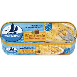 P.Navire Petit Navire Filets De Maquereaux Sauce Moutarde La Boite 169 G