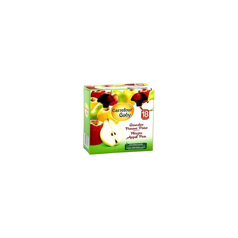 Carrefour Baby 4X90G Grdes Pomme Poire Crf Bb