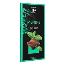 Carrefour Selection 100G Tablette Chocolat Noir Menthe Crf Sélection