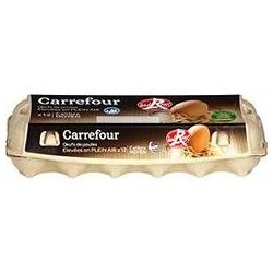 Carrefour X12 Œufs Frais Label Rouge Crf Original