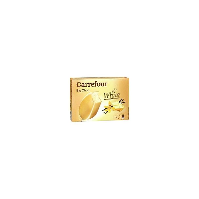 Carrefour 300G Glace Chocolat Blanc X4 Btonnets Géants Crf