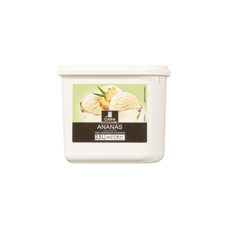 En Cuisine 2,5L Sorbet Ananas Avec Morceaux