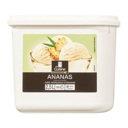 En Cuisine 2,5L Sorbet Ananas Avec Morceaux