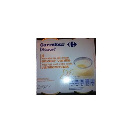 Crf Original 4X125G Pots En Verre De Yaourts Saveur Vanille