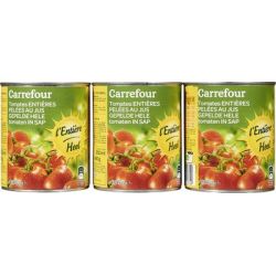 Carrefour 3 X 4/4 Tomate Entiere Pelee C