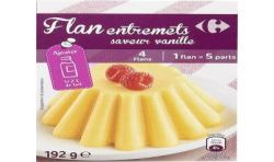 Carrefour 192G Flan À La Vanille Crf