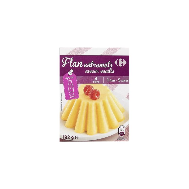 Carrefour 192G Flan À La Vanille Crf