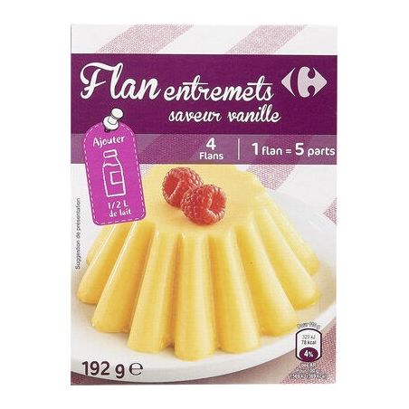 Carrefour 192G Flan À La Vanille Crf