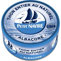Petit Navire Thon Albacore Au Naturel : La Boite De 185 G