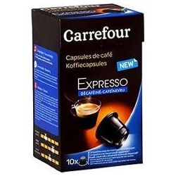 Carrefour 10 Capsules Decafeine Crf