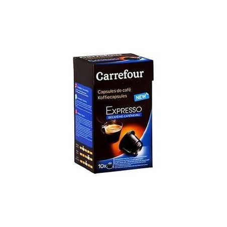 Carrefour 10 Capsules Decafeine Crf