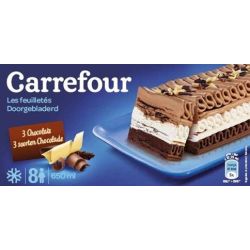Carrefour 322G Feuilletés Aux 3 Chocolats Crf