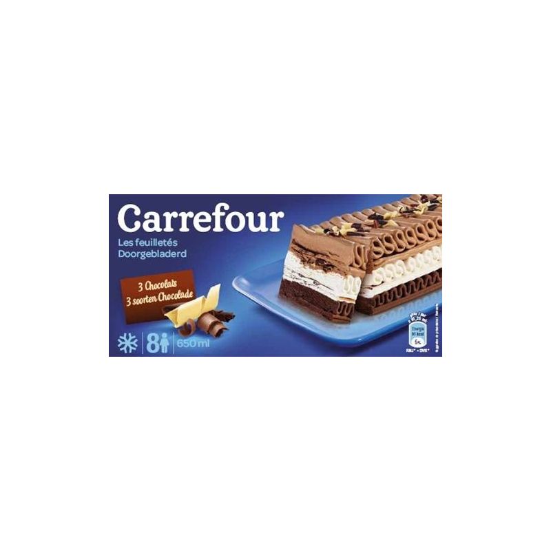 Carrefour 322G Feuilletés Aux 3 Chocolats Crf