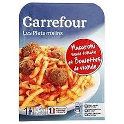Carrefour 300G Macaroni Boulettes De Viande Crf