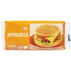 Carrefour 300G Fromage Fondu Pour Hamburger X16 Tranches Crf