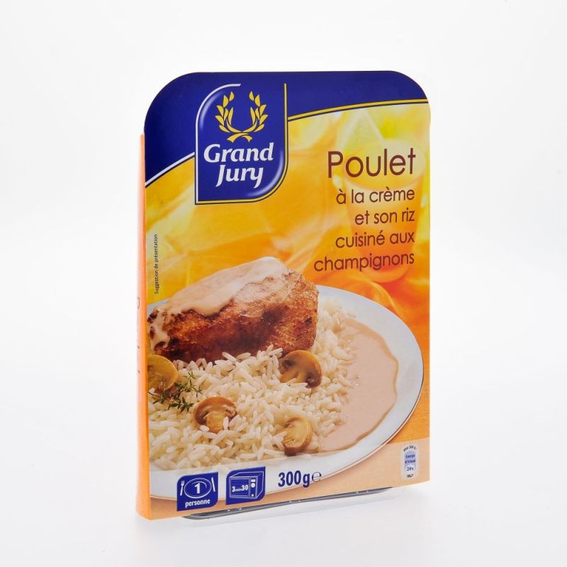 Grand Jury 300G Poulet Creme Riz Champignons