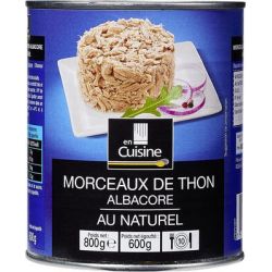 En Cuisine 4/4 Morceaux Thon Albacore
