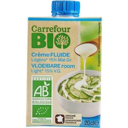Carrefour Bio 3X20Cl Crème Uht 15% De Matières Grasses Crf