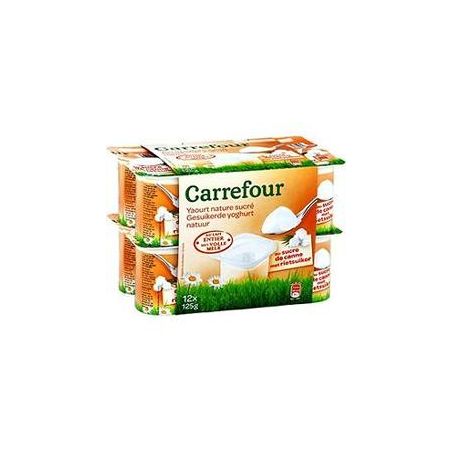 Crf Classic 12X125G Yaourt Nature Sucre Canne