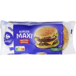 Carrefour 165G X2 Pains Maxi Burger Crf