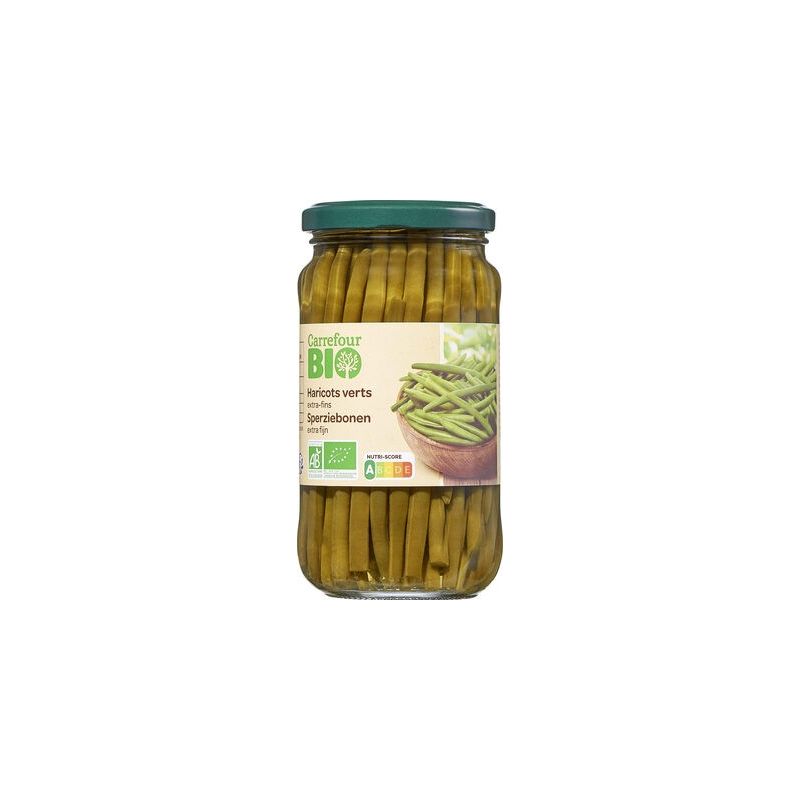 Carrefour Bio 37Cl Haricots Verts Extra Fins À La Crème Crf