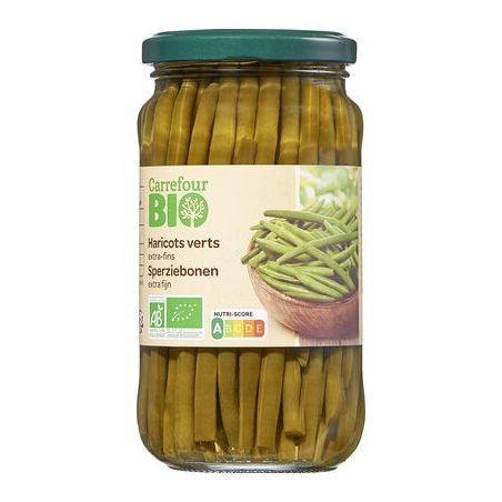 Carrefour Bio 37Cl Haricots Verts Extra Fins À La Crème Crf