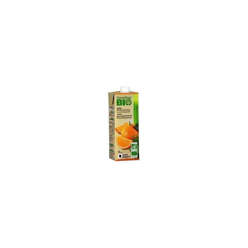 Carrefour Bio 1L Brique De Pur Jus D'Orange Crf