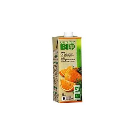 Carrefour Bio 1L Brique De Pur Jus D'Orange Crf