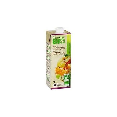 Carrefour Bio 1L Brique De Pur Jus Multifruits Crf