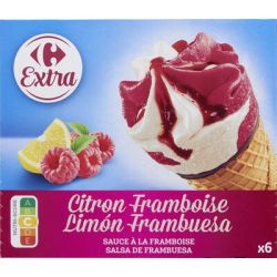 Carrefour 6X120Ml Cones Cit/Frambois Crf